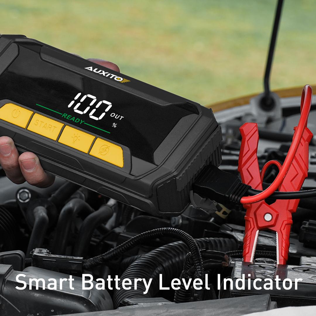 AUXITO Jump Starter 8000A Peak Jump Box(All Gas,up to 10.0L Diesel Engine) 12V Car Portable Battery Jump Starter ,Auto Battery Booster Pack,with 3-Mode Flashlight