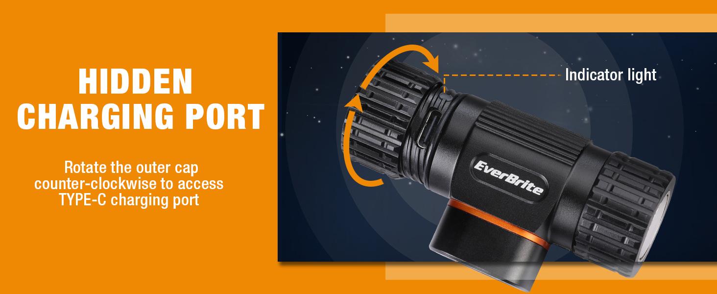 #JumpstartSale EverBrite Rechargeable Headlamp, 500 Lumen LED Rechargeable Headlight with 4 Light Modes, Magnetic Base and Adjustable Headstrap, Perfect for Camping, Hiking, Caving, Fishing