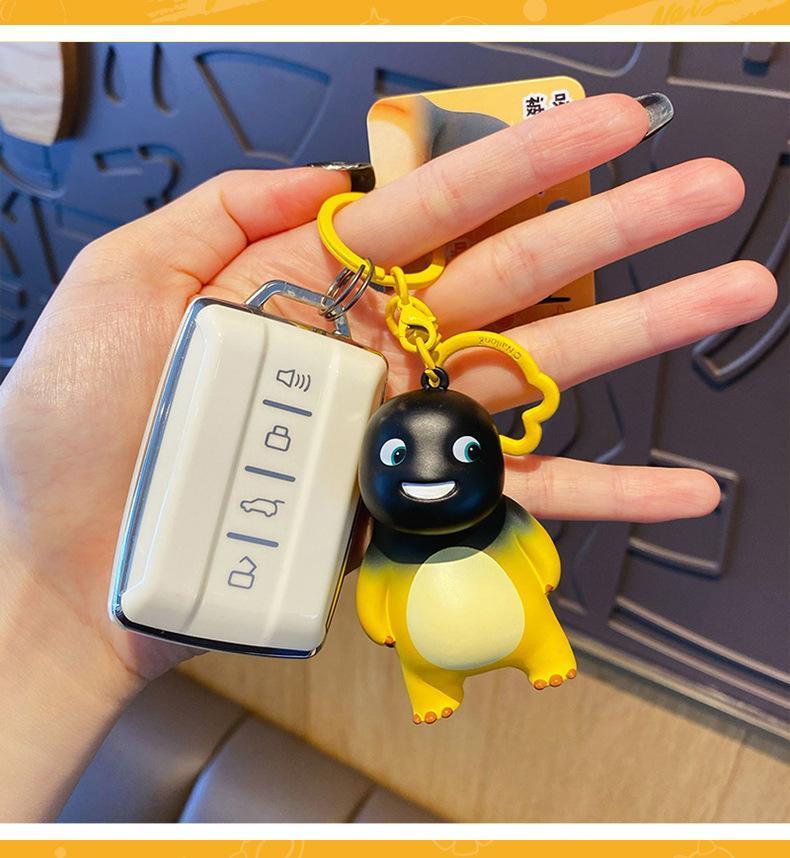 Kawaii Nailong Keychain Cartoon Anime Funny Milk Dragon Doll Keychain Backpack Pendant for Girlfriend's Birthday Gift