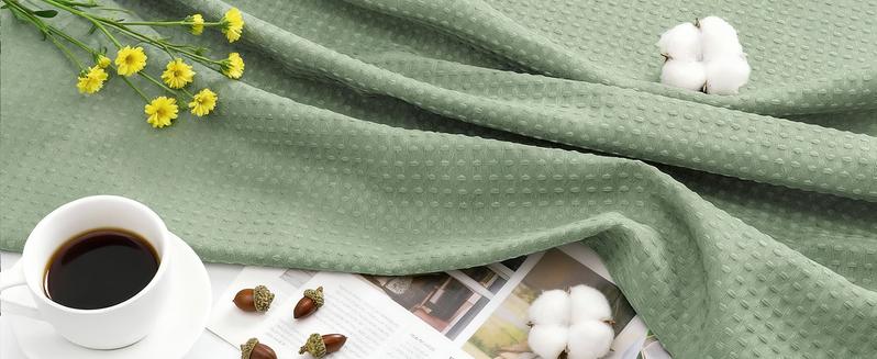 Inovaday Sage Green Shower Curtain - Waffle Textured Waterproof Thickened Luxury Shower Curtain for Bathroom, Luxury Bath Curtains Set with 12 Metal Hooks Inovaday Sage Green Shower Curtain - Waffle Textured Waterproof Thickened Luxury Shower Curtain for Bathroom, Luxury Bath Curtains Set with 12 Metal Hooks