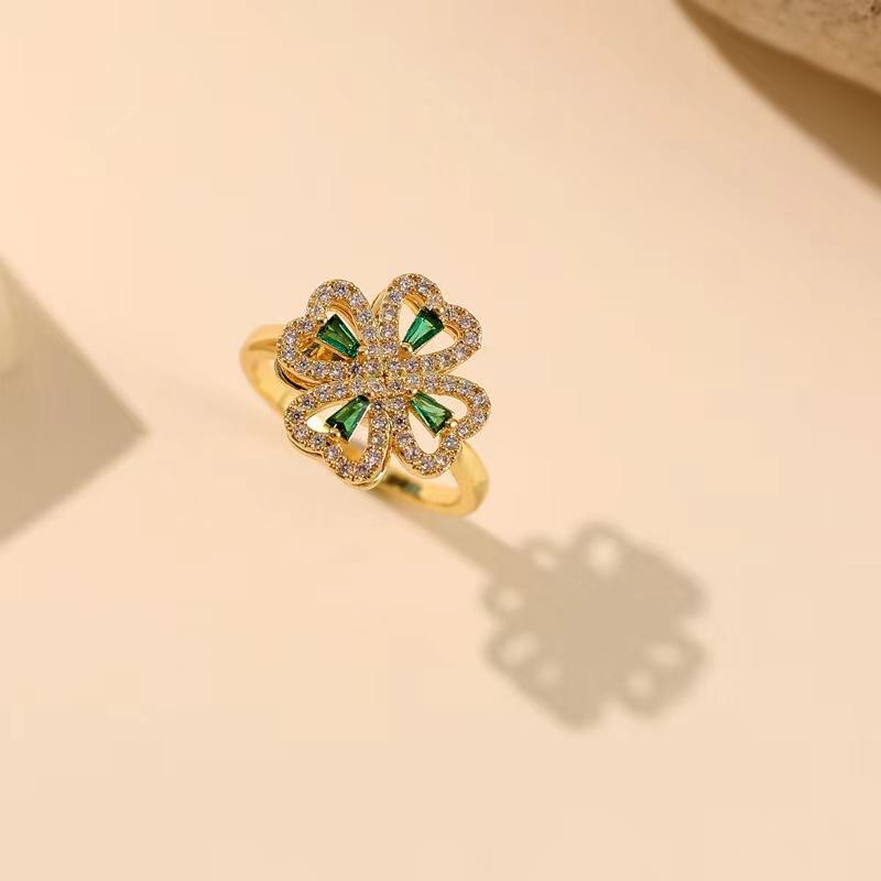 Colorful rotating white stone geometry niche novel design pendant temperament All-match three-piece set, shiny rotating earrings & necklaces & rings,Moissanite Earrings diamond stud holiday party gift woman birthday gift