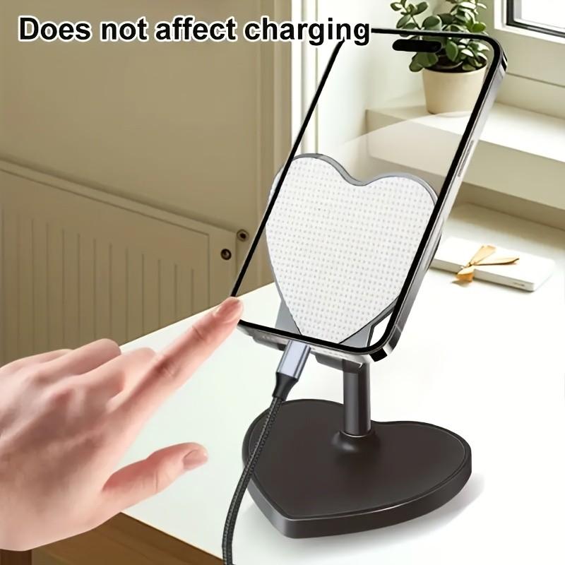 Romantic Heart Phone Stand Extensible, Perfect Gift for Valentine's Day, Fashion Desktop Decoration, Portable Non-Slip, Multi-Scene Use, Phone Holder