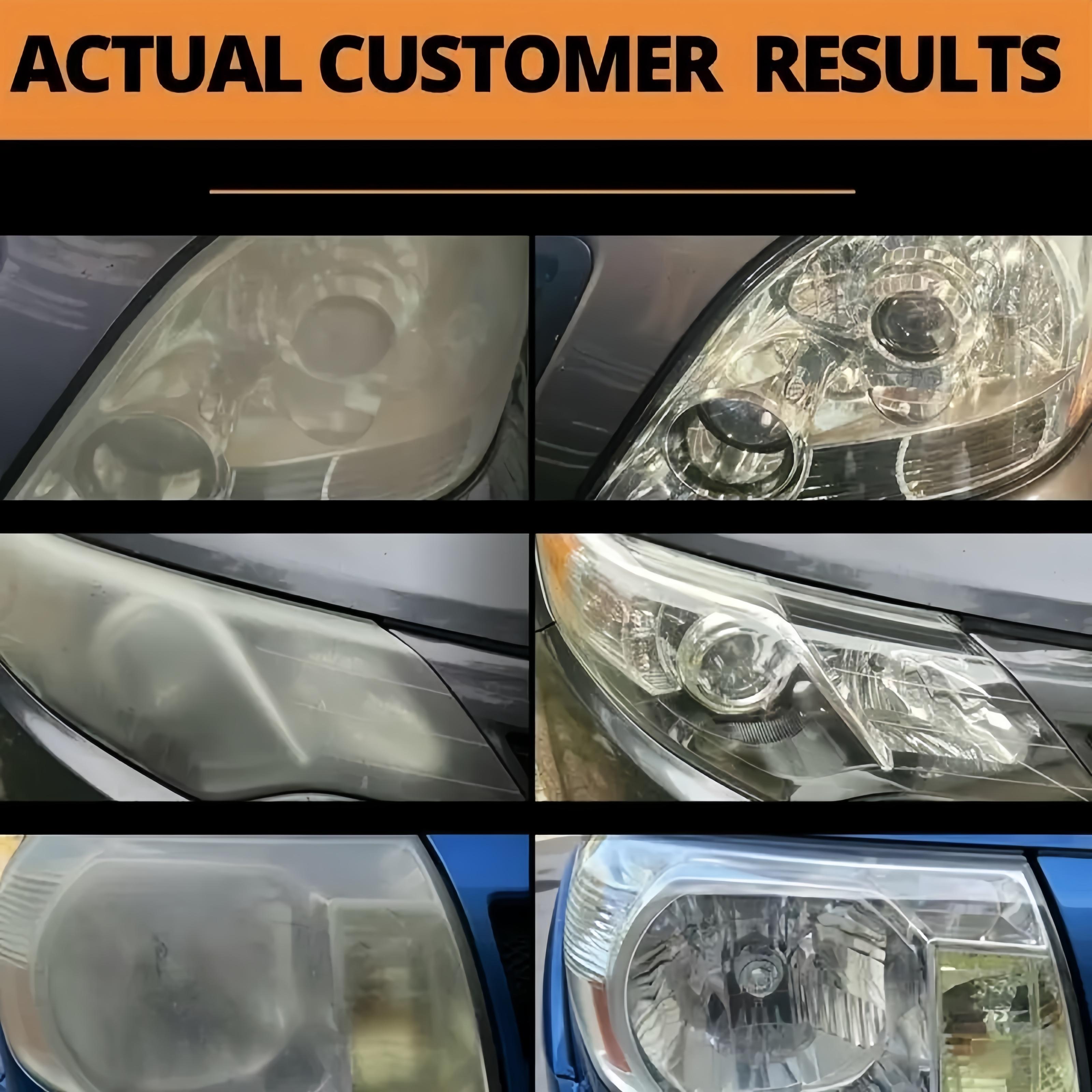 Aredia Headlight Restoration Kit – Guaranteed To Last As Long As You Own Your Vehicle – Brings Headlights Back to Like New Condition - No Power Tools Required