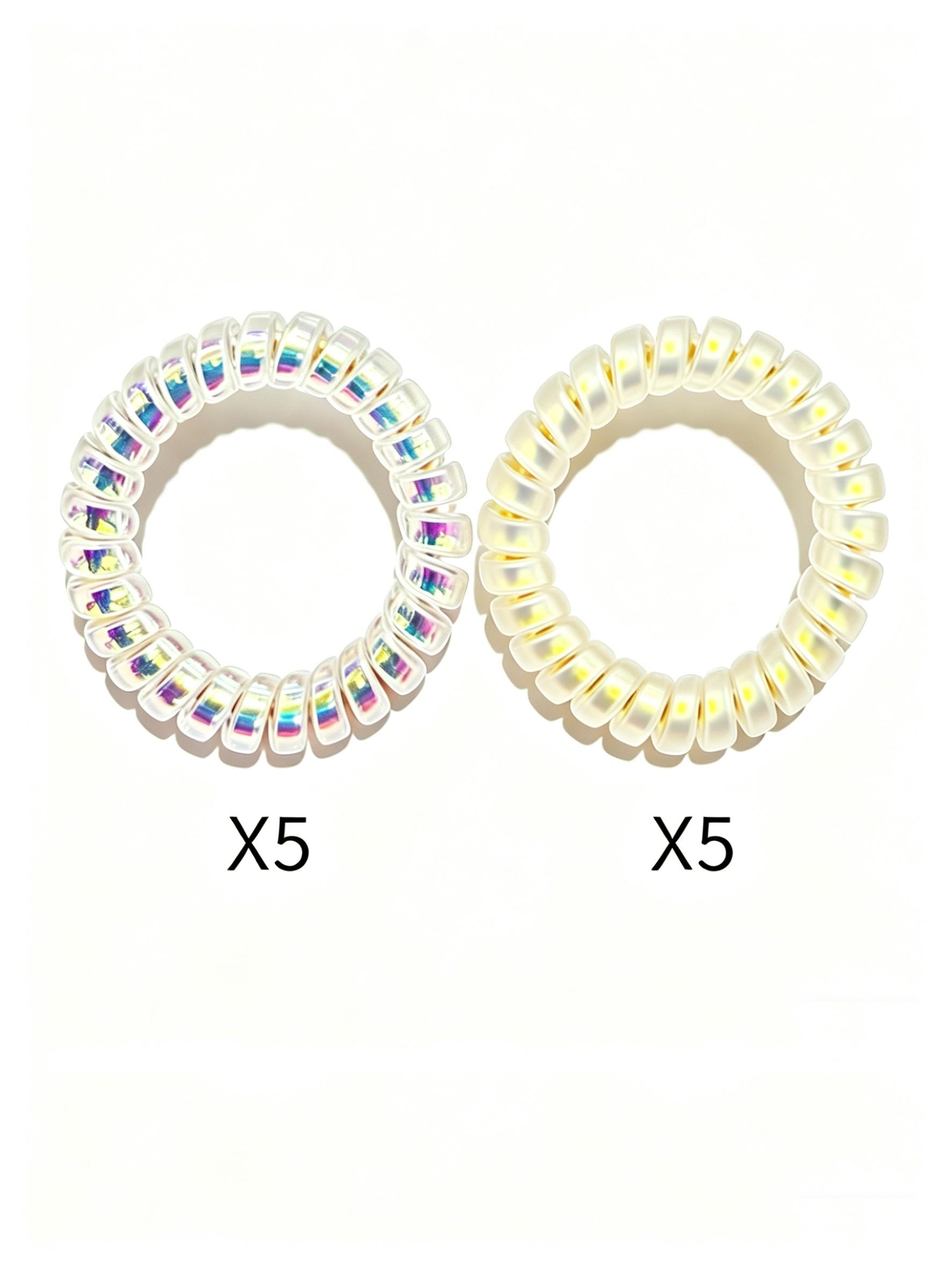 10-Pack Elastic Hair Ties for Women, High Stretch Durable Rubber Bands, Simple New Design, Versatile Headwear Accessories