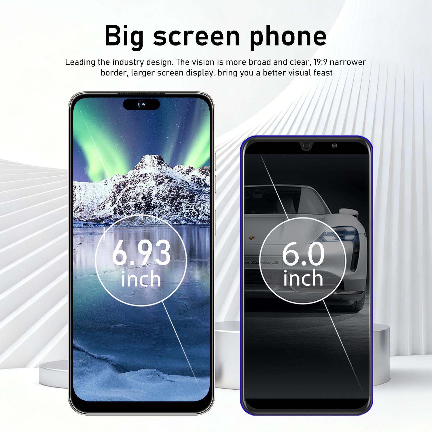 Astarry-4g Smart Phone 16 Pro Max, 6.93-Inch Screen, Large Screen Smartphone, Eight Core Smartphone, 8-Core Mtk6762, 6gb+128GB, Android 12, Dual Sim Smartphones, WiFi, Bluetooth-compatible, Gift Idea