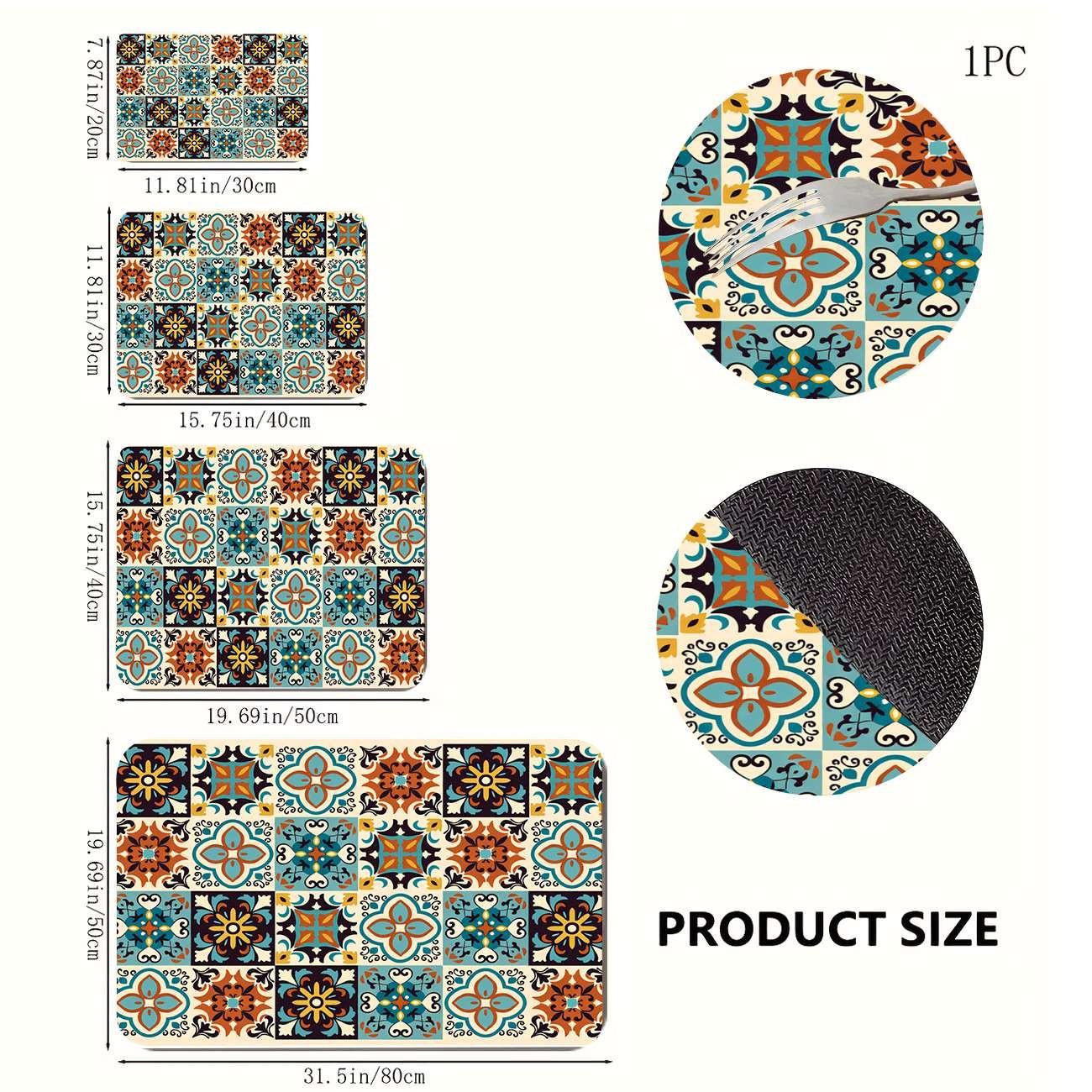Multi-Functional Kitchen Table Mat, Rubber Coaster, Easy Clean, Water Absorbent, Non-Slip, Durable, Protects Tables, Ideal for Home Decor