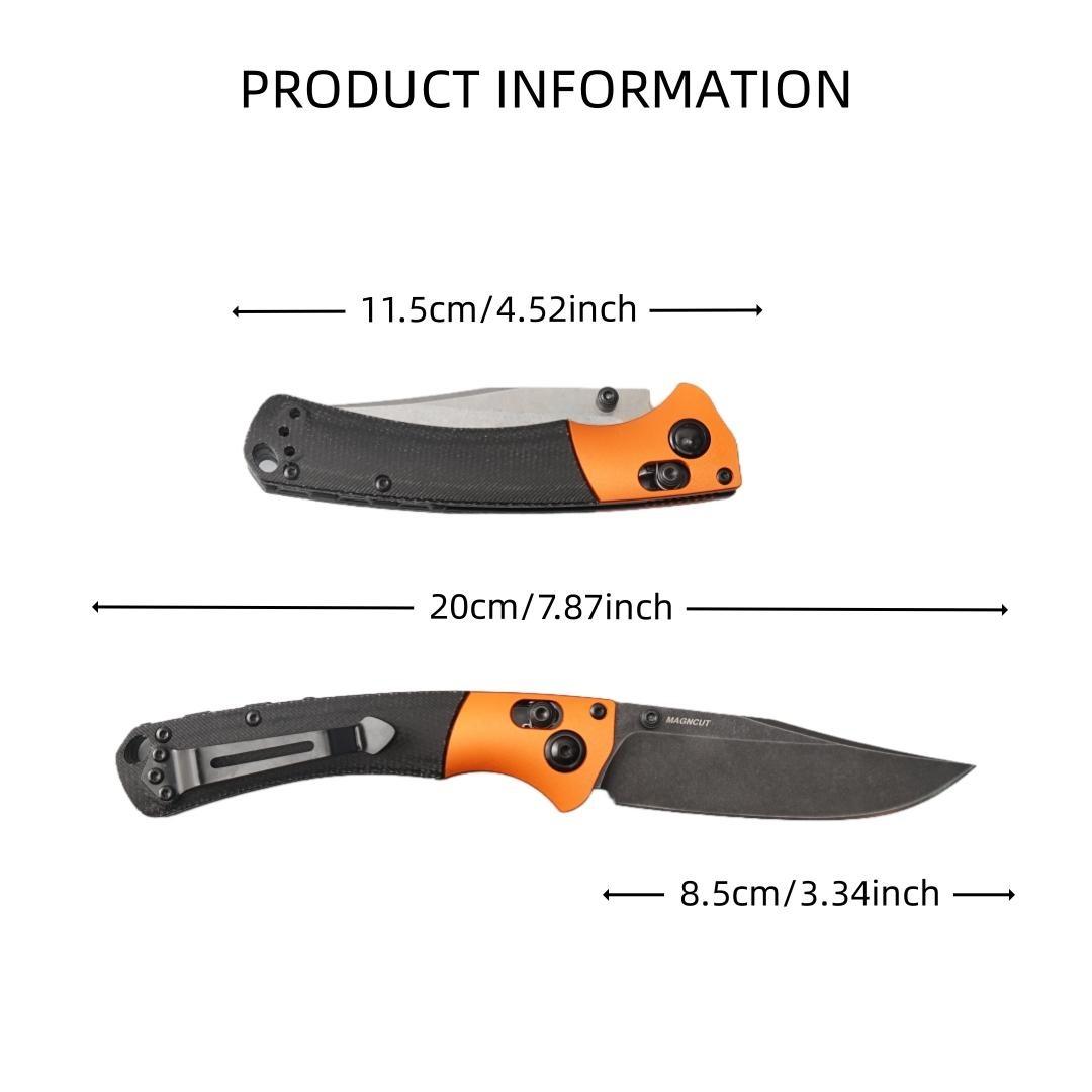 1pc 15085 Folding Knife, Multi-Functional Edc Pocket Knife, Lightweight Kitchen Tool, High Hardness Blade, Camping Hiking Essential, Men's Gift