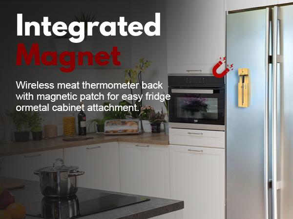 600FT Digital Meat Thermometer Bluetooth Wireless for Cooking for Grill, Smoking BBQ Kitchen Utensils Gadgets