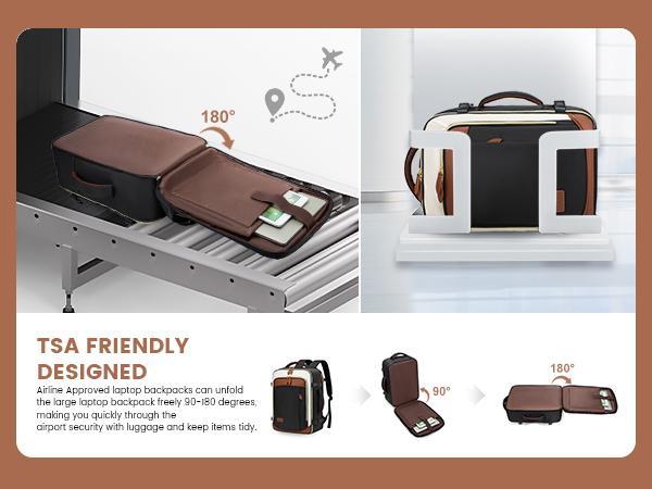 LOVEVOOK TikTokShopBacktoSchool TSA-Friendly Travel Backpack with Storage Bag and Toiletry Bag - Fits 17-Inch Laptop, for Hiking, Overnight, Weekend Trips and Business Travel