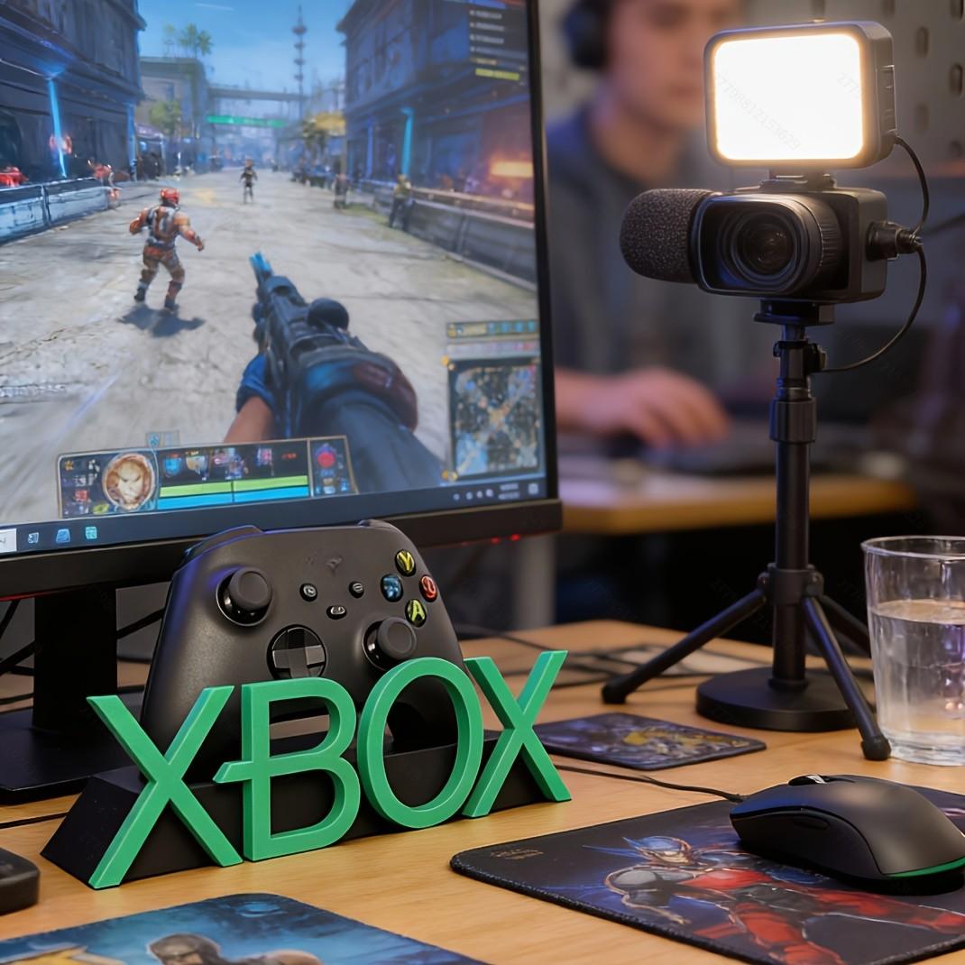 Xbox Series X/s Controller Stand, 3D Letter Design, Multi-Color Gamepad Holder, Desktop Display Mount, Gaming Desk Decor & Accessory