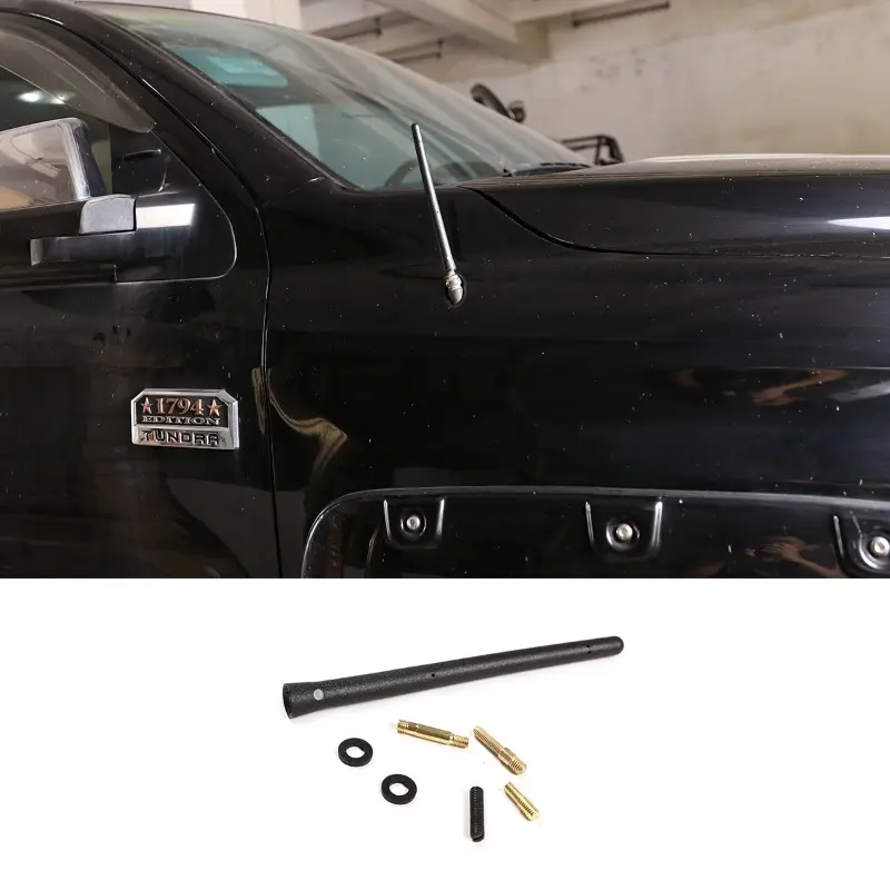 Exterior Details Alloy & Rubber Car Antenna Mast for Toyota Tundra 2000-2020 Aerial AM/FM Radio Antenna Mast Car Accessories