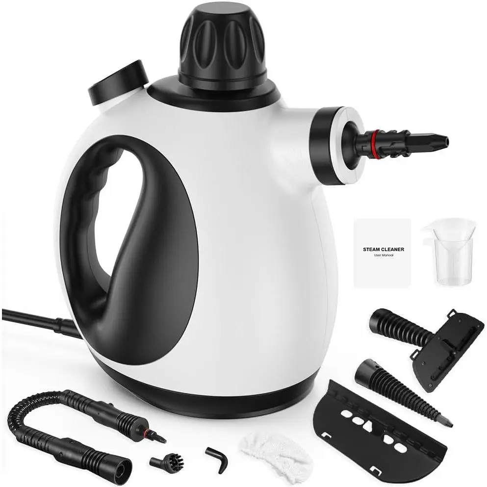 Portable High-Pressure Multifunctional Steam Cleaner - Chemical-Free Home Cleaning Machine for Camping & Hiking Tent, Window Cleaning (White)