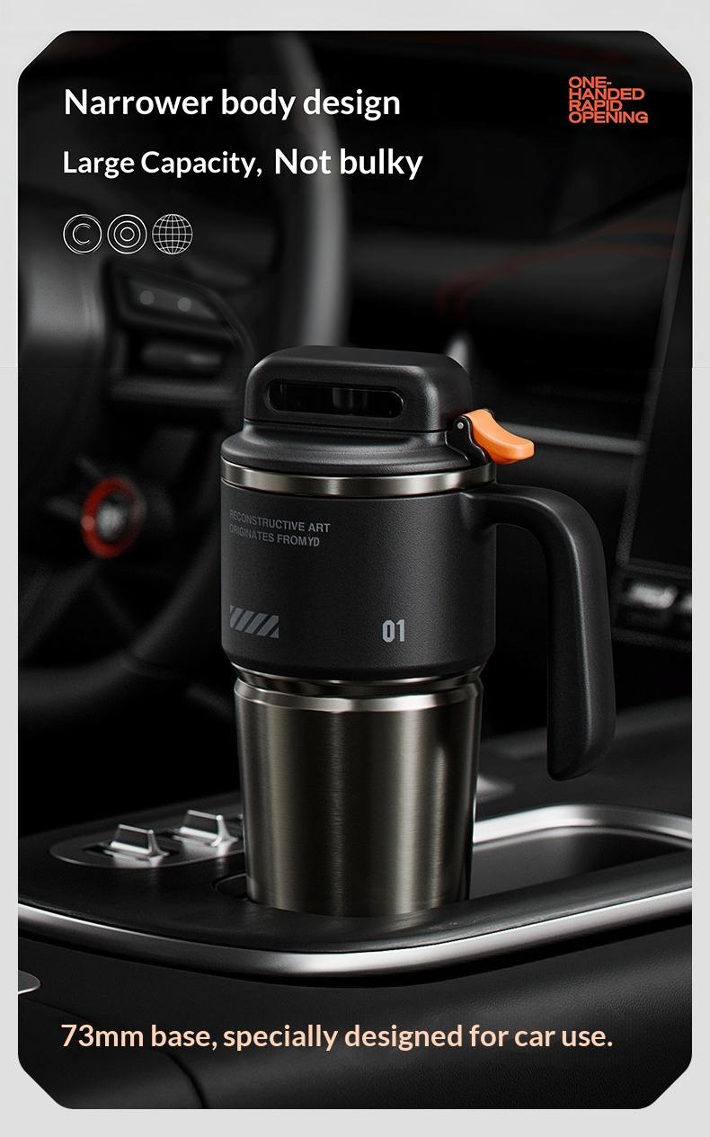 Mechanic Humor "Curious Enough To Take It Apart" Design 40oz Insulated Cup, Large Insulated Cup with Straw, Lid, and Handle, Stainless Steel Water Bottle, Reusable Drinking Cup, High-Quality Water Bottle, Fashionable Portable Drinking Cup for Office