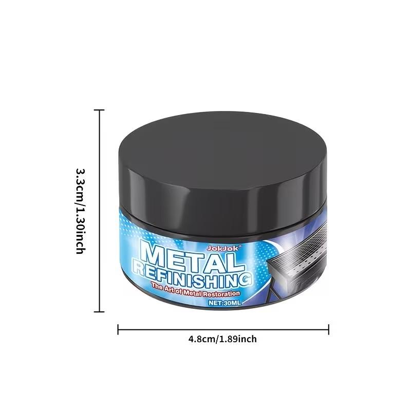 Metal Polish Kit for Renovating Old Pots, Universal Metal Polish Agent, Quick Effective Chrome Stainless Painted Metal Gloss Restorer, Sponge Included