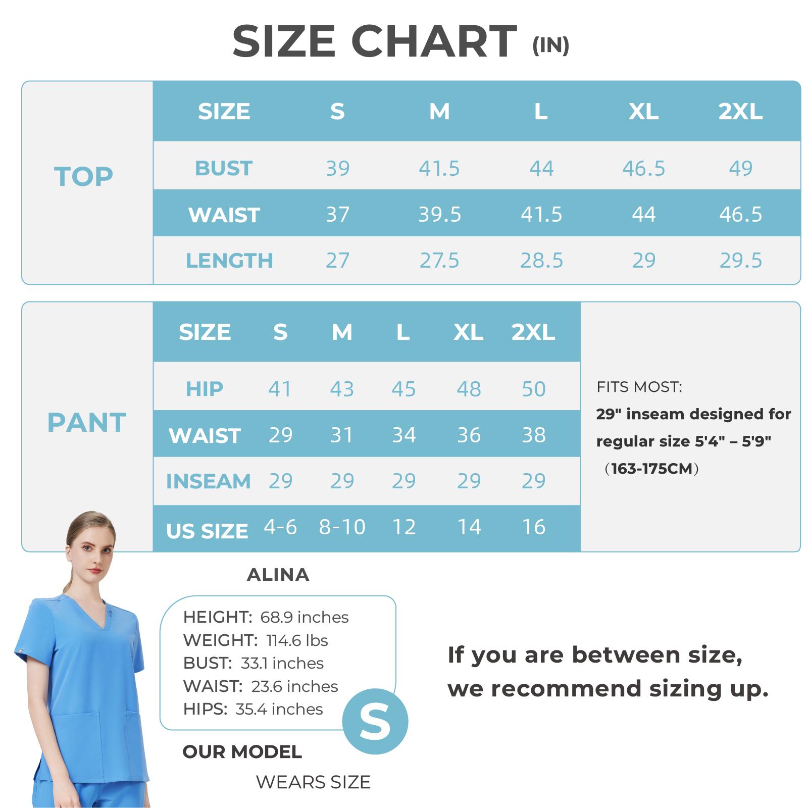 Tinylemon Women's Scrub Set – 3-Pocket V-Neck Anti-Wrinkle Top & 8-Pocket Jogger Pants with Yoga Waistband