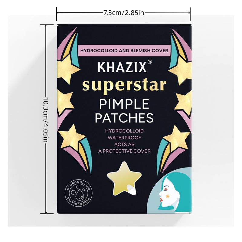Star Shaped Hydrocolloid Pimple Patches, 1400pcs/set Mixed Color Acne Cover Patches, Skin Care Products for All Skin Types Super Patch
