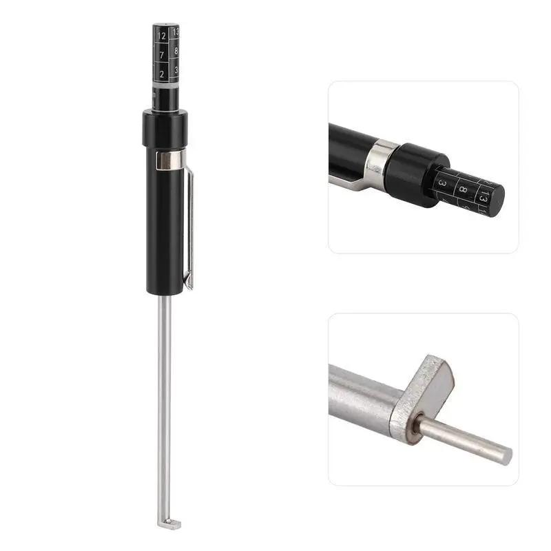 Car Brake Pad Thickness Measurement Tool, Includes Brake Shoe Scale, Base Plate Tester, Brake Pad Inspection Pen, Scale