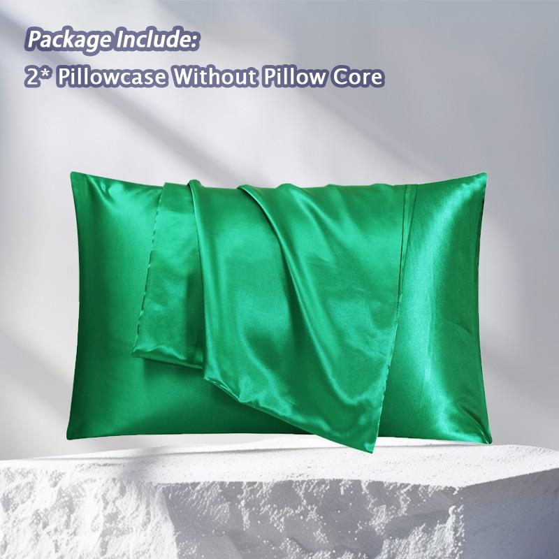 Luxury Satin Pillowcase for Hair & Skin, Cooling Silky Smooth Pillow Cover, Wrinkle-Free & Breathable, All-Season Comfort for Better Sleep, Bedroom & Travel Essentials, Great Gift for Women Men Teens