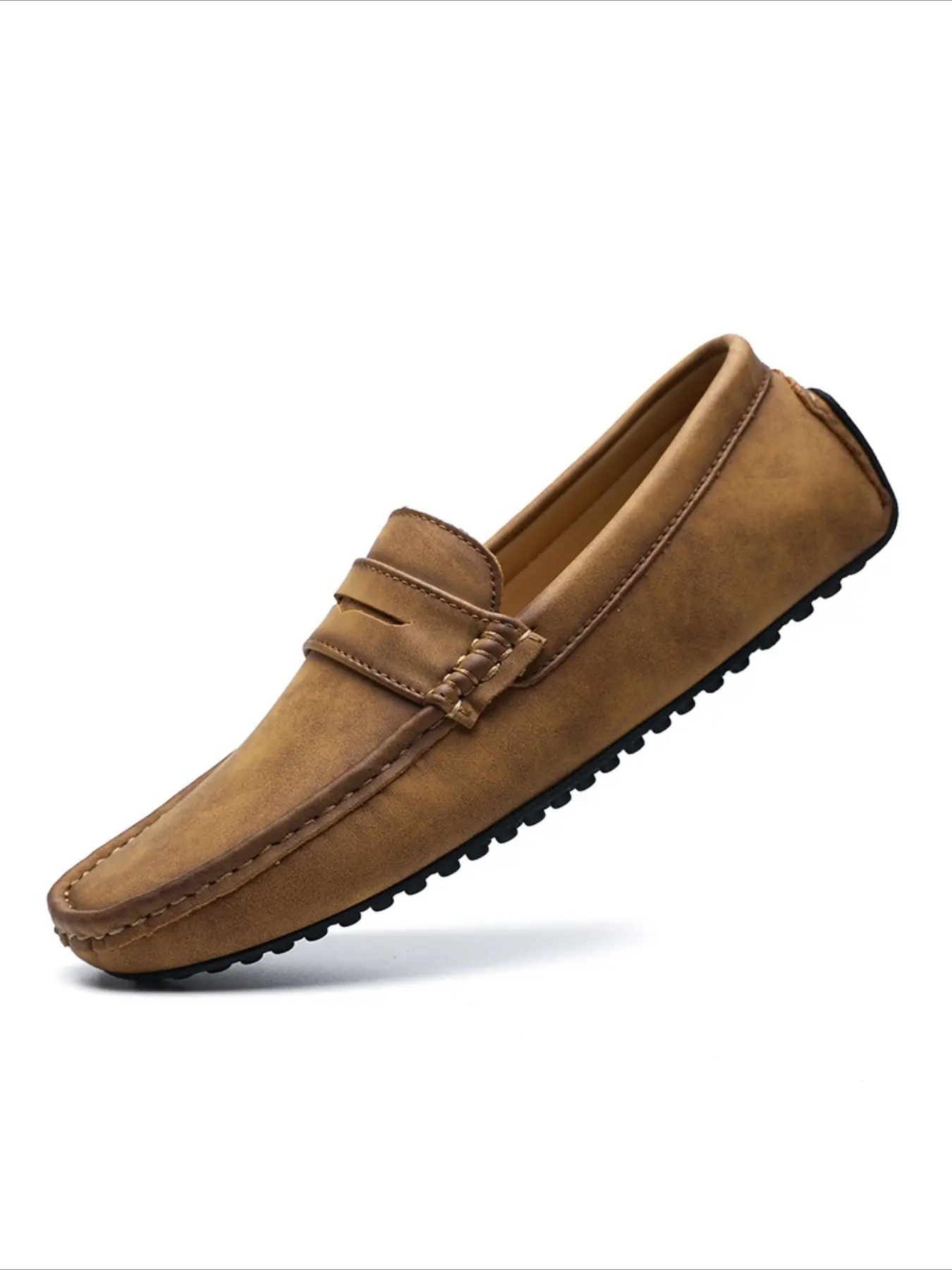 Mens Penny Loafers Driving Moccasins Slip on Loafers Lightweight Comfortable Casual Driving Shoes Boat Shoes for Men