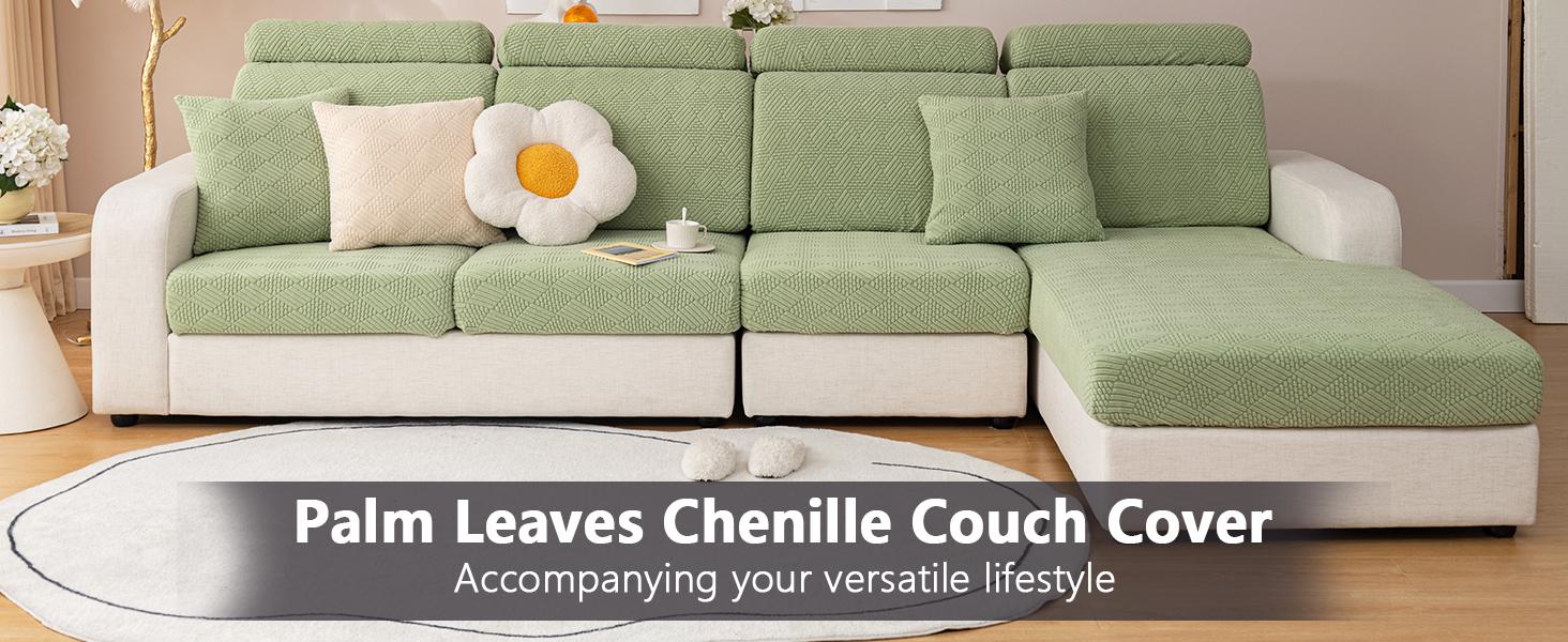 1pc Sofa Cover Pure Color Universal All-Seasons Modern Simple Design Anti-Slip Full Coverage Couch Protector for Living Room Bedroom Decor