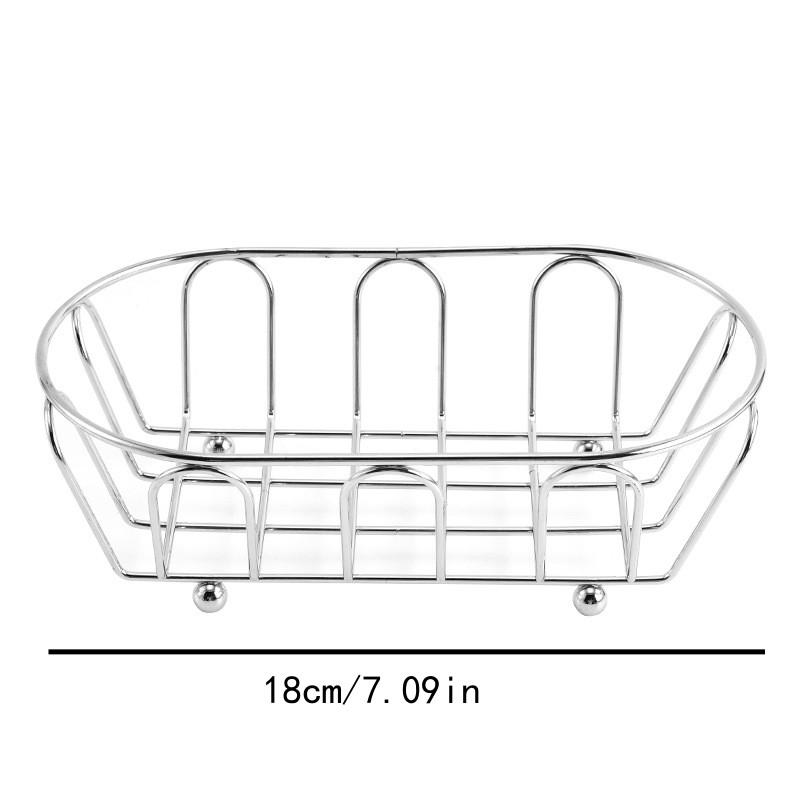 Creative Iron Food Storage Basket, Snack Tray, Fruit Rack, Durable and Sturdy, Ideal for Kitchen, Office, Restaurant, Home