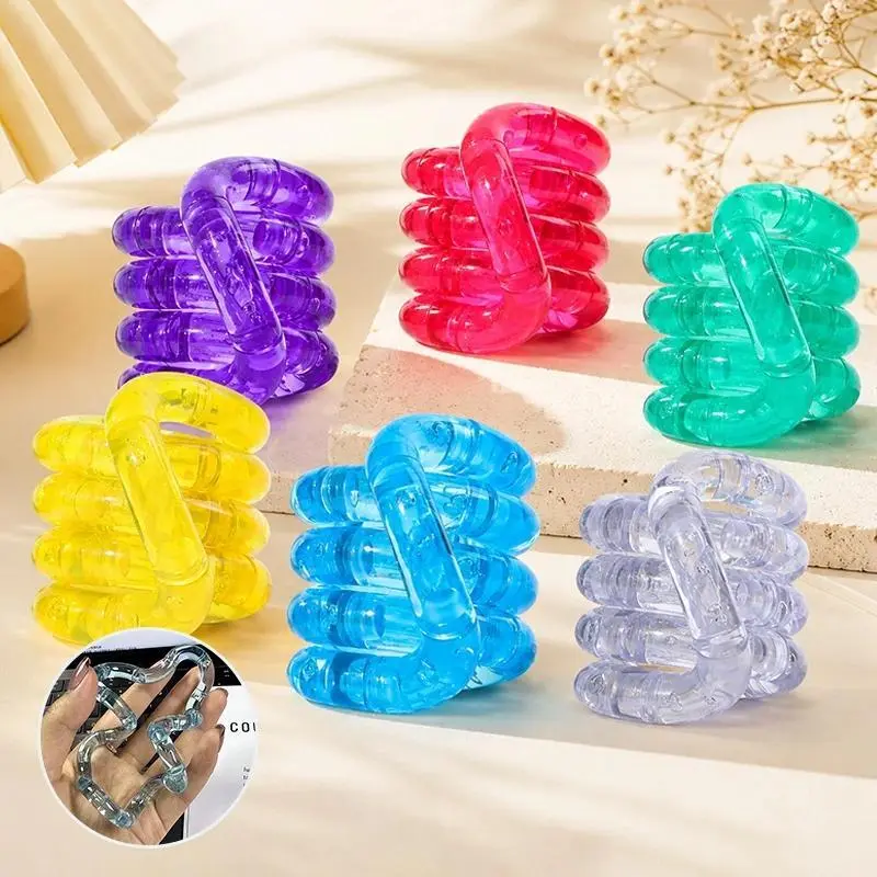 Unlockable Tangle Fidget Twisting Rope Antistress Funny Ropes Halloween Stress Relieving Gifts Party Favors Gifts 탱글 피젯토이