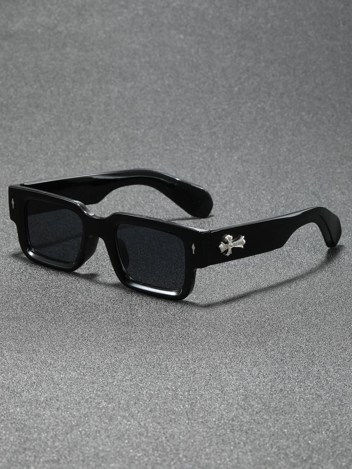 Classic Rectangular Men's Sunglasses, Perfect for Casual Activities, Vacation, Dating, Stylish Eyewear for Everyday Use
