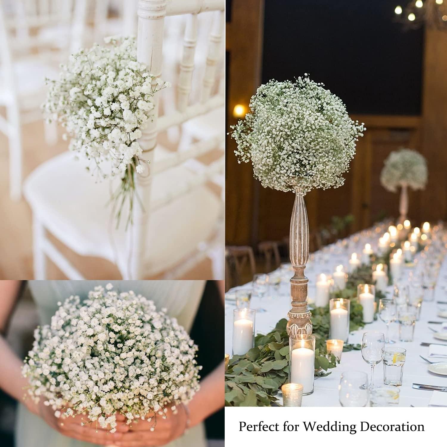 10 artificial flower bouquets with a diameter of 60cm/23.62inch in spring, with a simulated touch of starry sky, suitable for weddings and parties, DIY， Floral arrangement, furniture decoration