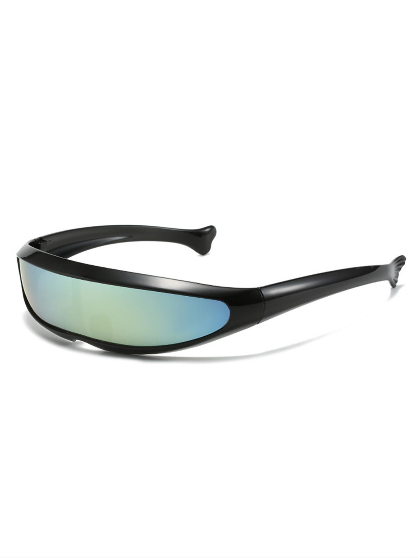 New Dolphin Sunglasses, Wolverine Fish Shape Glasses, Space Robot Men's Outdoor Sports Cycling Shades, Cute Animal Pattern, All Seasons