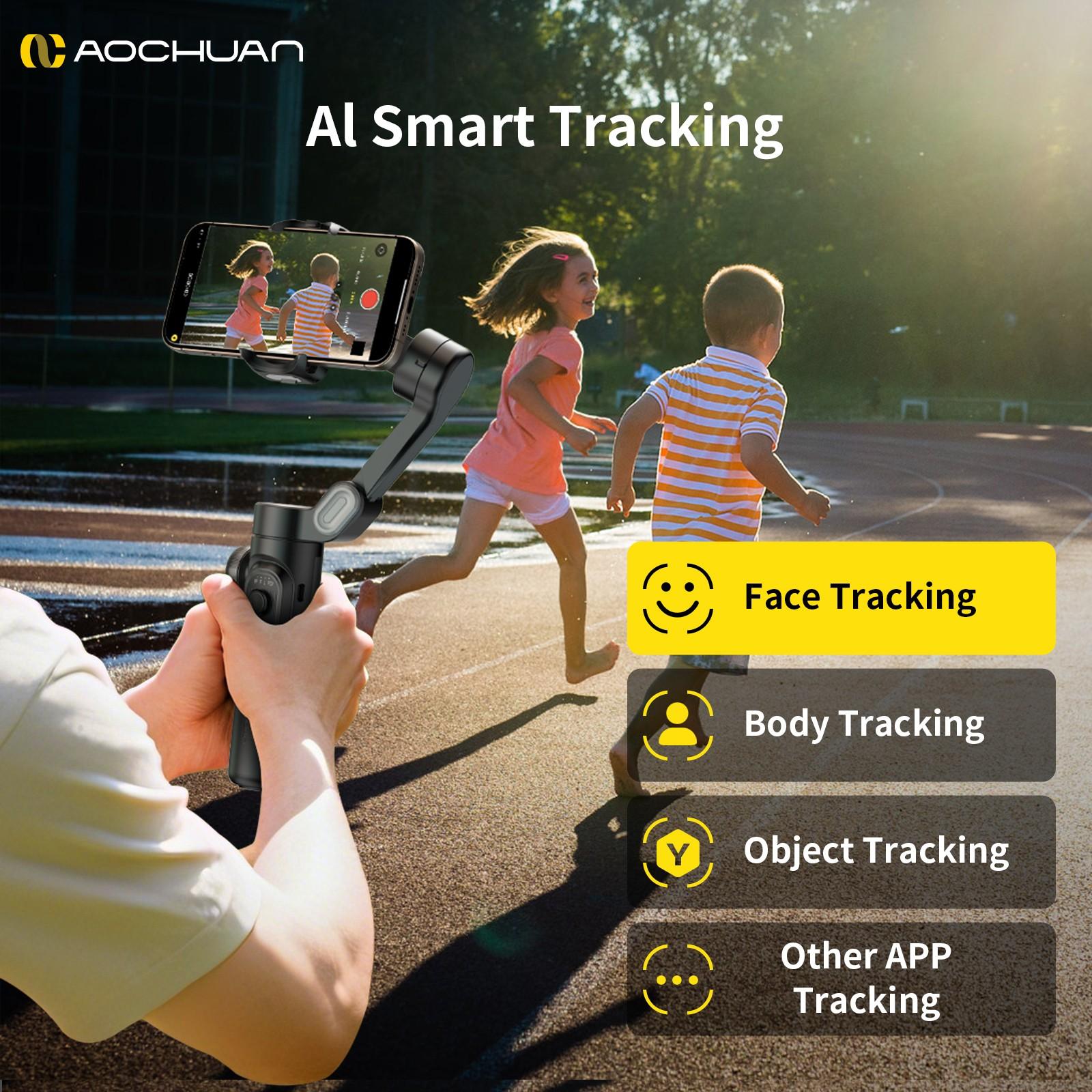 Phone Gimbal Stabilizer 3-Axis Foldable Gimbal for iPhone & Android, Focus Wheel Included, Ideal for Tiktok Youtube Vlogs