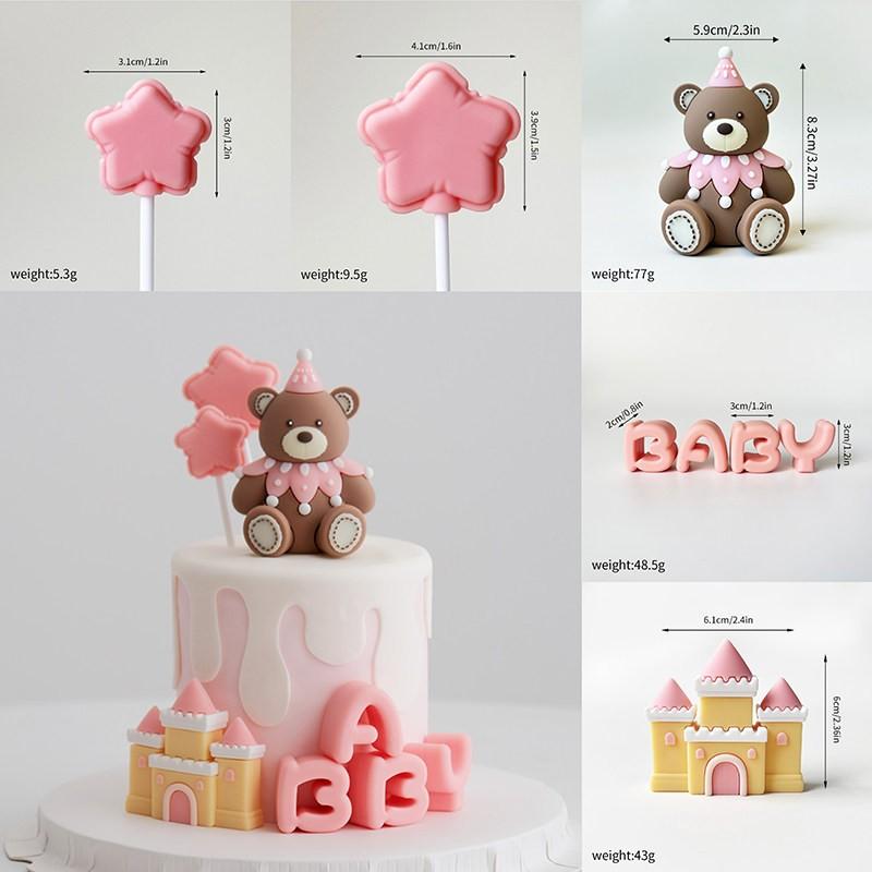 Cute Baby Birthday Hat, Blue Cartoon Design, Gender Reveal Cake Decoration, Horse Castle Insert, Baby Shower Accessory