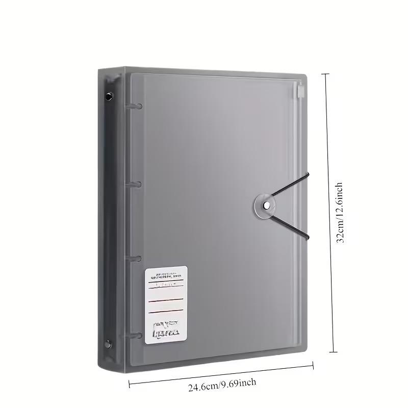 Important Document Storage Personal Records Zipper Ring Binder with Secure Zipper Closure, Birth Certificate Protection Case, Waterproof Organizer Bag, Home Safety Folder (7 Inner Pages)