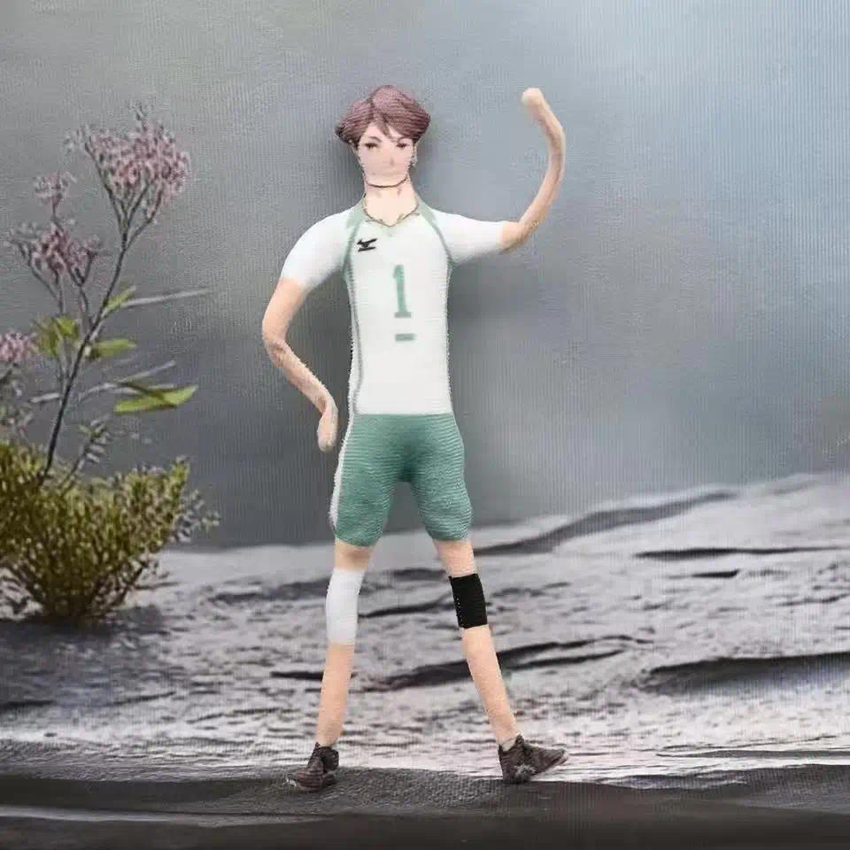 Anime Haikyuu Hinata Shoyo/Kozume Kenma Cotton Plush Aesthetic Soft Doll Keychain - Slender Twistable Cartoon Characters Figure, Cosplay Fans Collectible, Carry Hinata/Kenma Unisex Room Decor Gift
