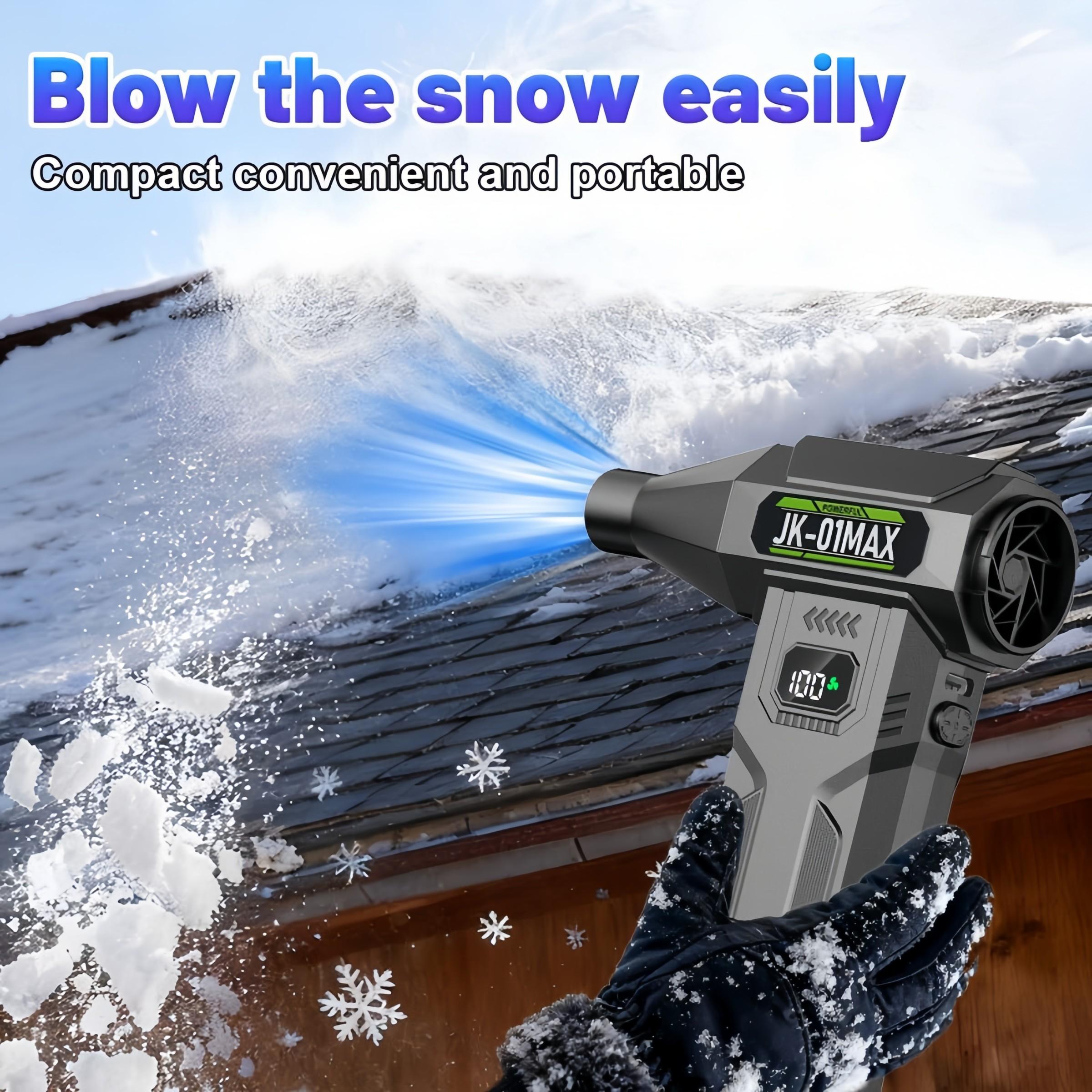 Portable Turbine Jet Blower，9000000RPH High-Power Snow Blower/Snow Remover,6000mAh battery pack，USB-C Fast Charging, 5 wind speed modes. Suitable for Dust Removal (cars/computers), Snow Pile Clearing, and Leaf Blowing.Cleaning tools