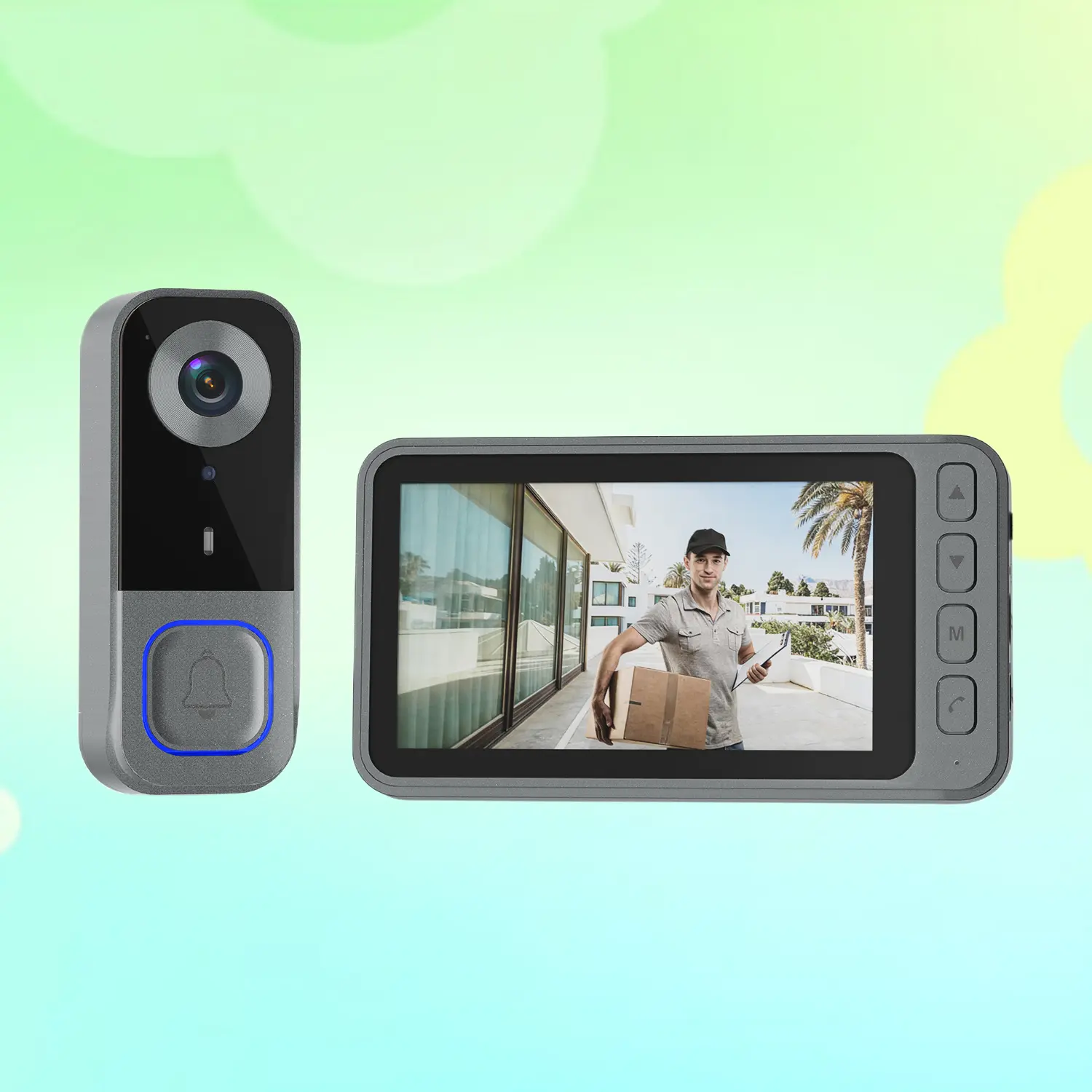 Home Security Wireless Solar Battery Camera Real Time Monitoring Visual Intercom