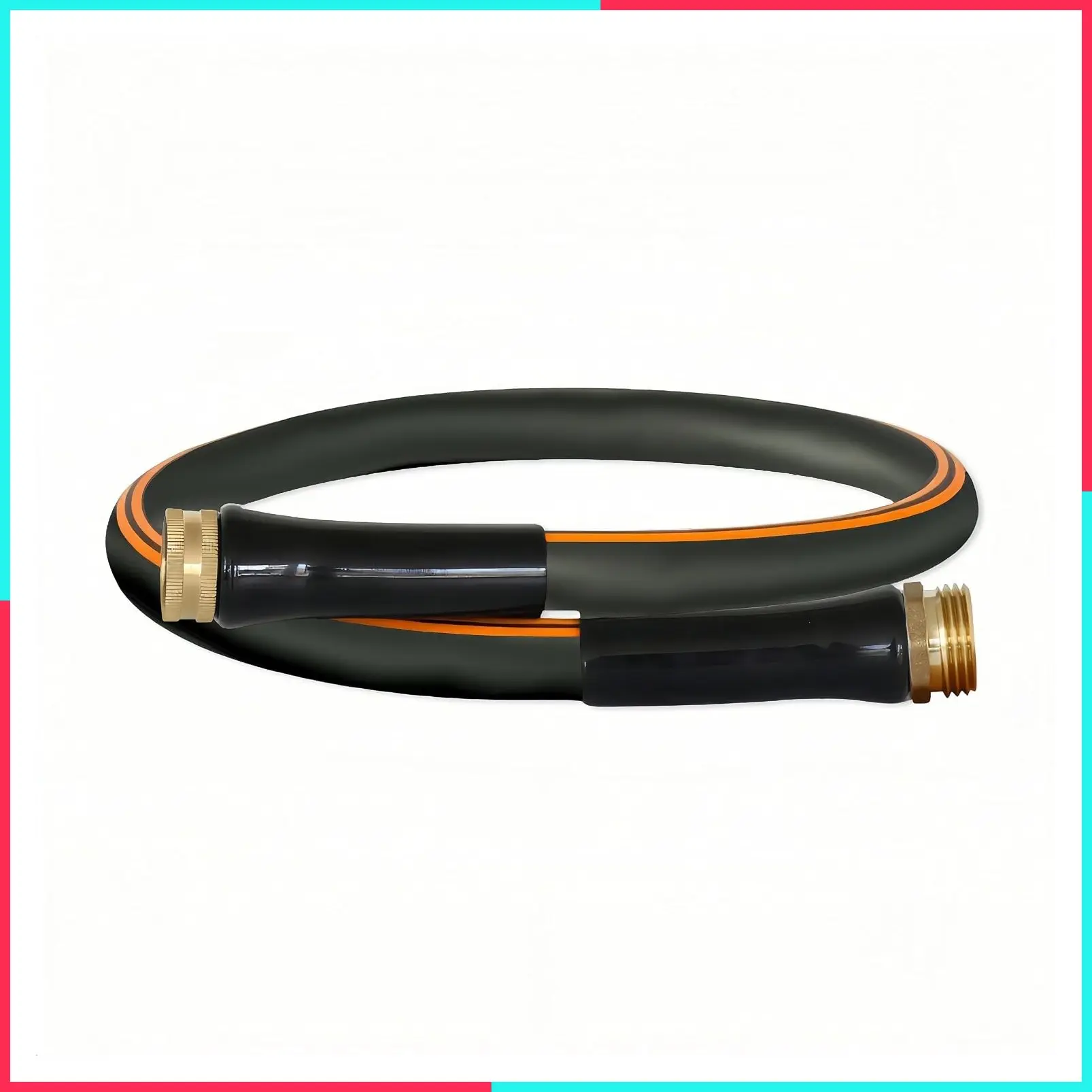 Short 4 ft Black 5/8" Heavy Duty Garden Hose Extension