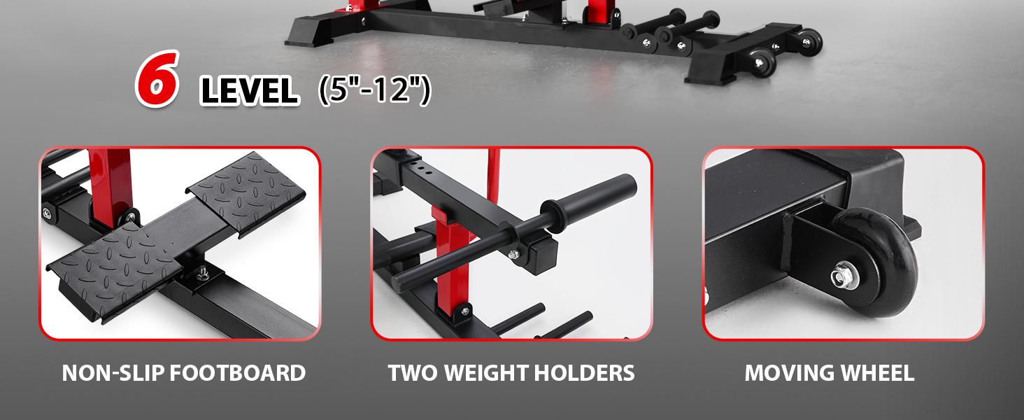 Calf Raise Machine, Adjustable Seated Calf Machine, Calf Workout Machine with Band Pegs, Calf Exercise Leg Training Machine Home Gym Fitness Equipment Muscle Activation Ergonomic Design Maximum Assembled Dimension Balance SpringStatements