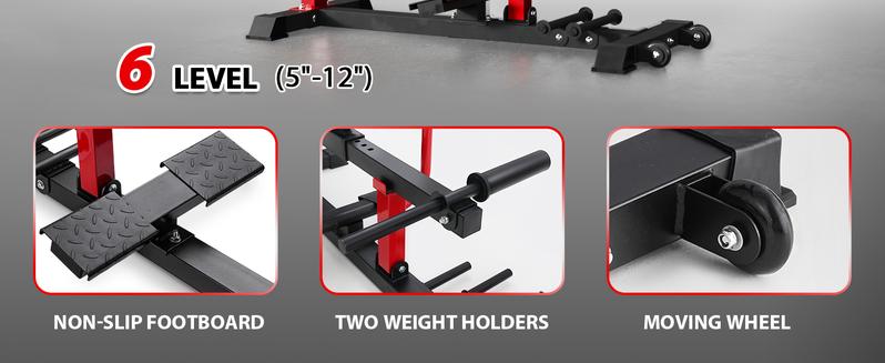 Calf Raise Machine, Adjustable Seated Calf Machine, Calf Workout Machine with Band Pegs, Calf Exercise Leg Training Machine Home Gym Fitness Equipment Muscle Activation Ergonomic Design Maximum Assembled Dimension Balance