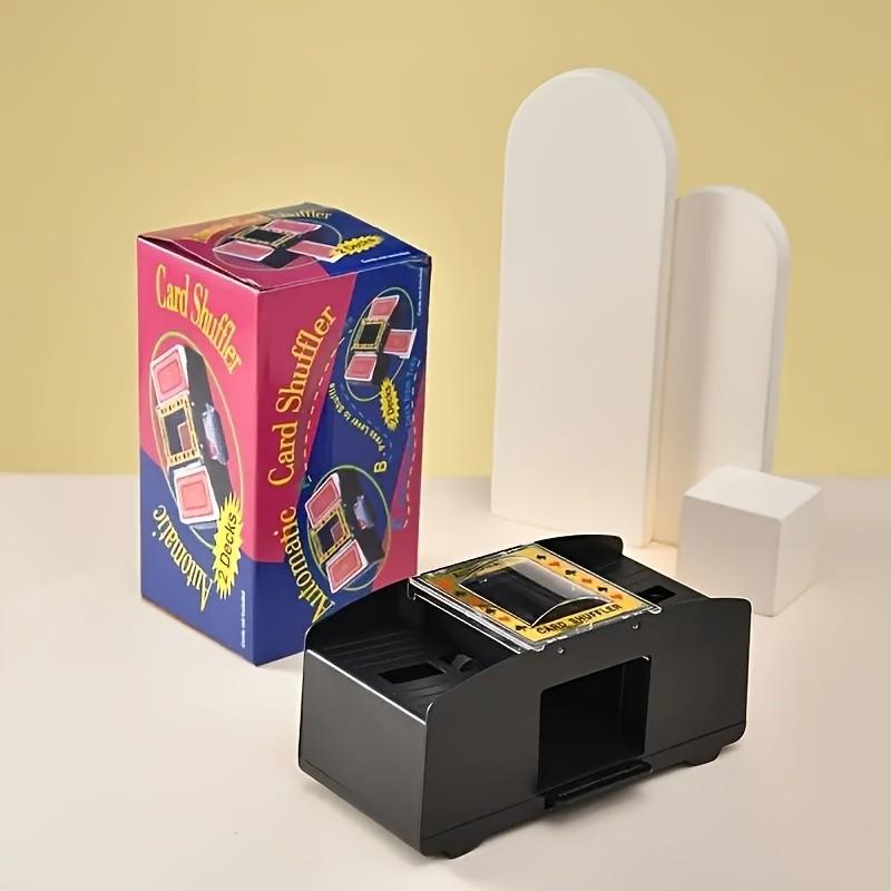 Automatic Card Shuffler Machine, Abs Material, Battery Powered, Compact Design with Clear Display, Ideal for Poker Games