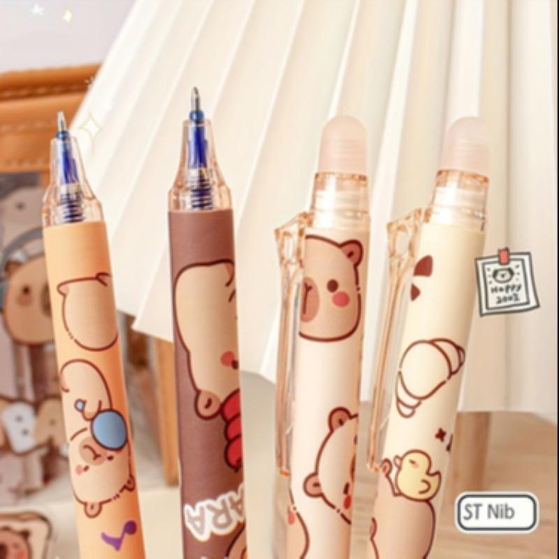 6 Pack Water Dolphin Erasable Gel Pens, Retractable Design, Blue Ink, Smooth Writing, Quick Dry Office Supplies, Elegant Pen