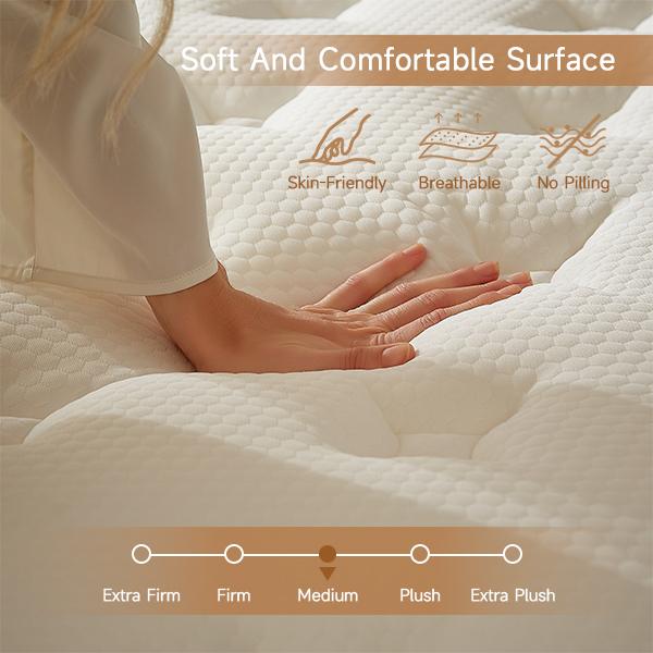 ZYLUMI Hybrid Mattress - USA-Certified, Cool & Breathable, Motion Isolation, CertiPUR-US & Oeko TEX, Odorless Memory Foam, Orthopedic Support, Zero Motion Transfer, 10-Year Warranty ZYLUMI Hybrid Mattress - USA-Certified, Cool & Breathable, Motion Isolation, CertiPUR-US & Oeko TEX, Odorless Memory Foam, Orthopedic Support, Zero Motion Transfer, 10-Year Warranty