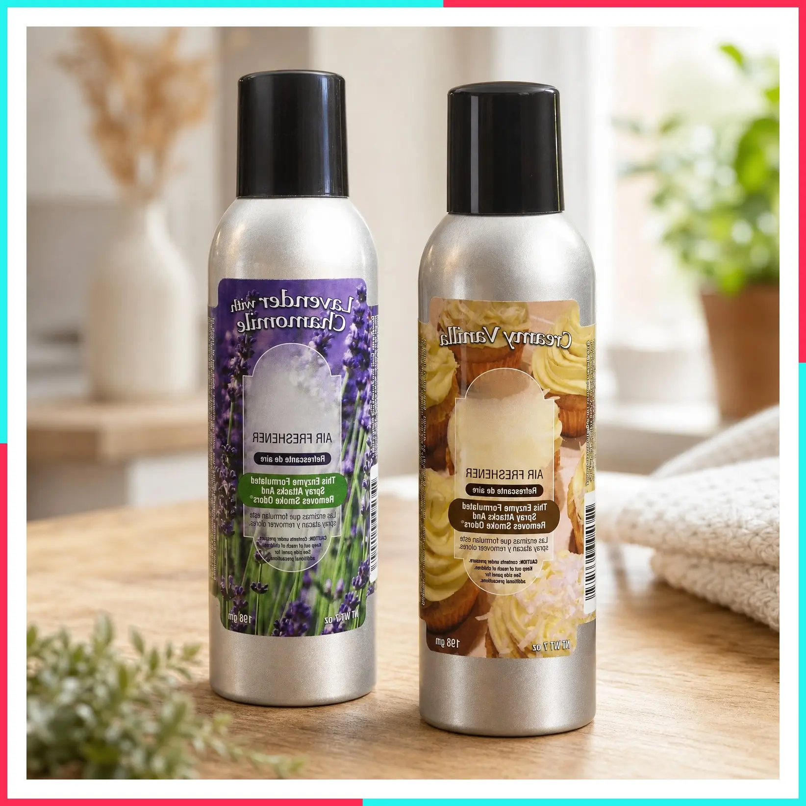 Creamy Vanilla & Lavender with Chamomile Smoke Odor Exterminator Spray, 7 oz, 2 Pack