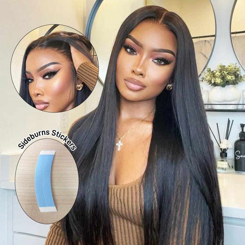 [NEW IN]Yawawe Hair 13x6 Upgrade Transparent Lace Frontal Wear go Glueless Wig with Drawstring Effortless Install Ear to Ear Straight Pre-Cut Pre-Plucked Human Hair for Women Beginnner Friendly