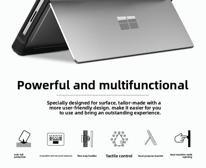 Heavy Duty Shockproof Case for Microsoft Surface Pro 8 7, Surface Go 2 3, Rugged Protective Cover with Pen Holder, Kickstand & Adjustable Shoulder Strap, Full Body Drop Protection Case for Business/Outdoor/Travel Use Heavy Duty Shockproof Case for Microsoft Surface Pro 8 7, Surface Go 2 3, Rugged Protective Cover with Pen Holder, Kickstand & Adjustable Shoulder Strap, Full Body Drop Protection Case for Business/Outdoor/Travel Use