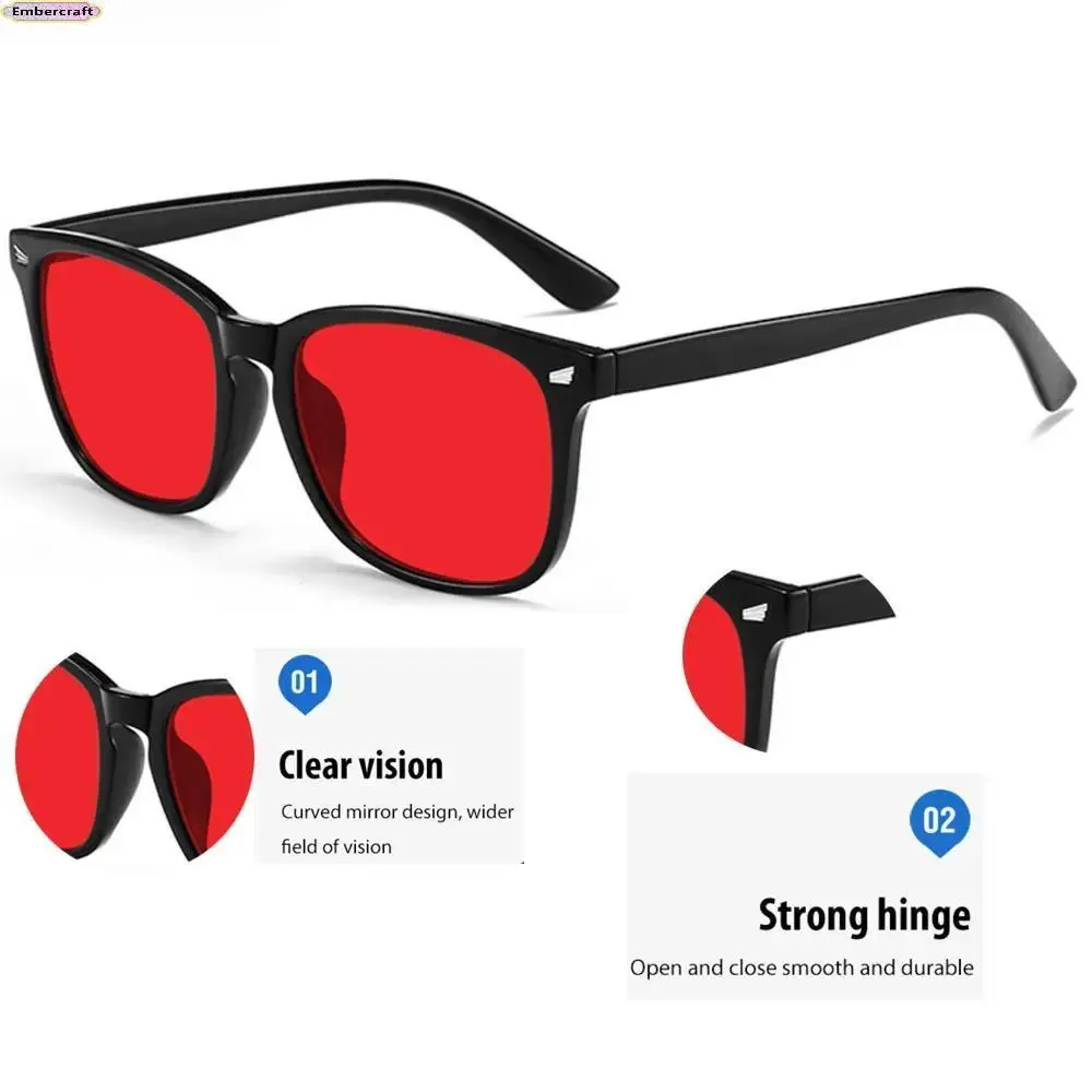 Blue Light Blocking Glasses, Aesthetic TR90 Framed Eyewear with Blue-Red Light Filter Lenses for Women & Men, Lightweight Screen Protection for Gaming, Work From Home & Daily Use, Blue Light Glasses