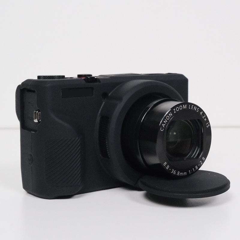 Silicone Camera Case with Removable Lens Cover, Soft Silicone Protective Cover, Camera Accessories, Camera Protector Compatible with Canon G7 X Mark III Silicone Camera Case with Removable Lens Cover, Soft Silicone Protective Cover, Camera Accessories, Camera Protector Compatible with Canon G7 X Mark III