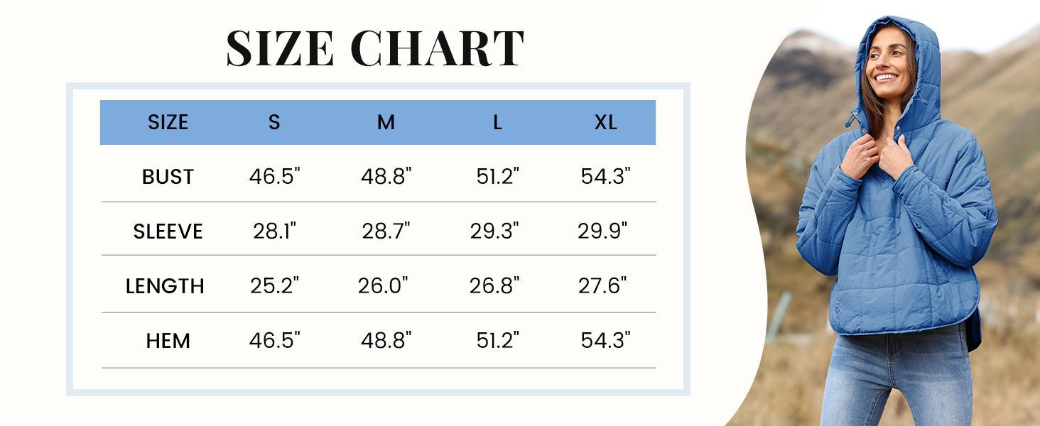 Naeduo Women's Oversized Hooded  Jacket Quilted Lightweight Winter Warm Pullover Padded Hoodies  Casual Long Sleeve Solid Color with Side Pockets & Adjustable Cuffs - Womenswear Shirts Minimalist Outerwear Blouses Basic Cute Leggings