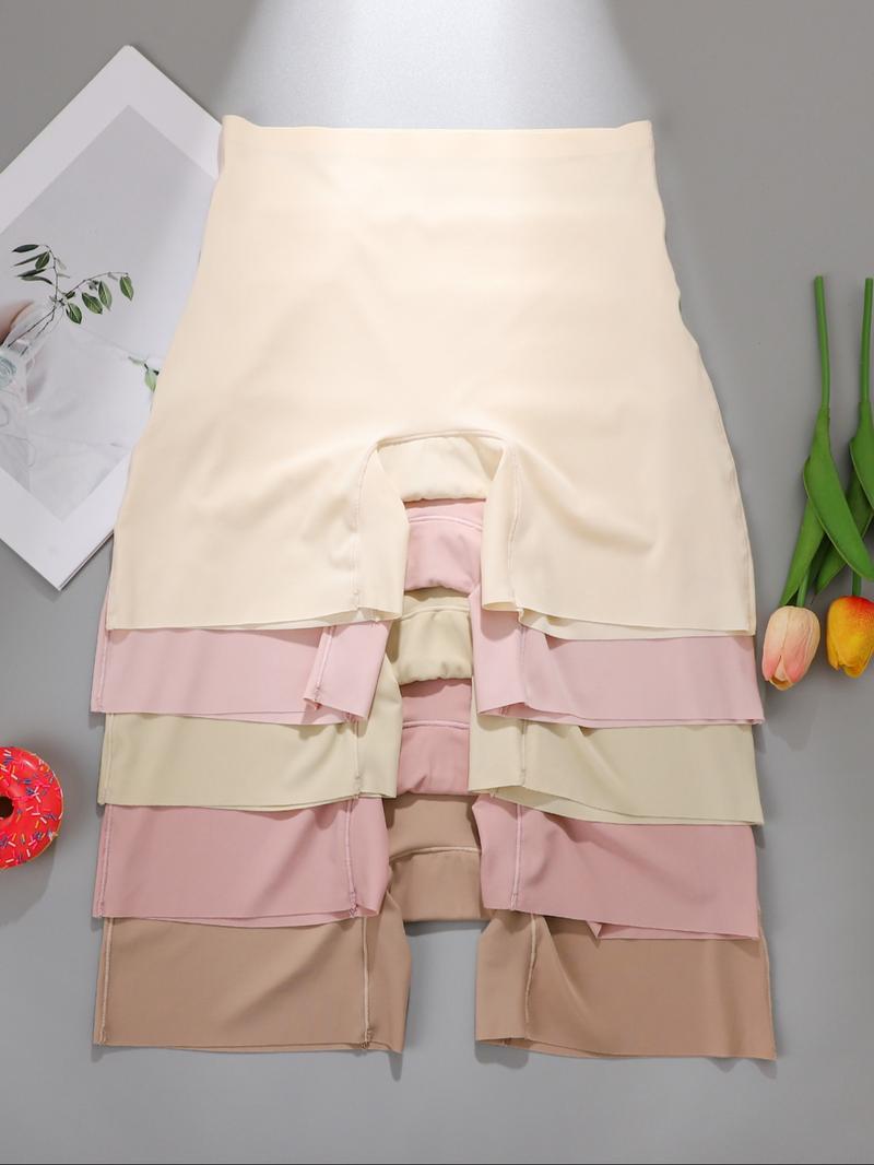 Women's High-Waisted Seamless Shaping Leggings, Elastic Fitted Comfortable Skin-Friendly Bottoms, Casual Plain Design for All Seasons, High Compression Shapewear