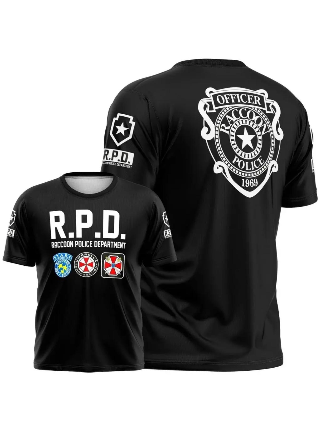 2026 New Quick Dry T-Shirt For Men Summer New Style Resident Evil Umbrella Corporation T - Shirt - Black Iconic Logo & Slogan 3D Printed Perfect for Game Fans