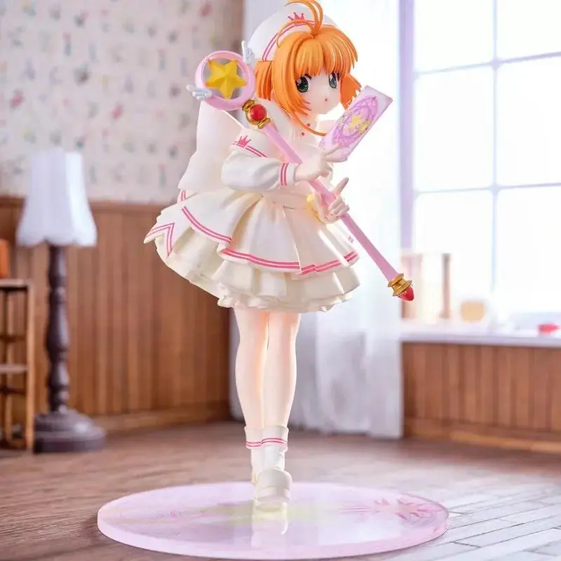 Sakura Girl Gk No.1 Sakura Kinomoto Nurse Outfit Figure Anime Beautiful Girl Desktop Display Ornament Exquisite Collectible